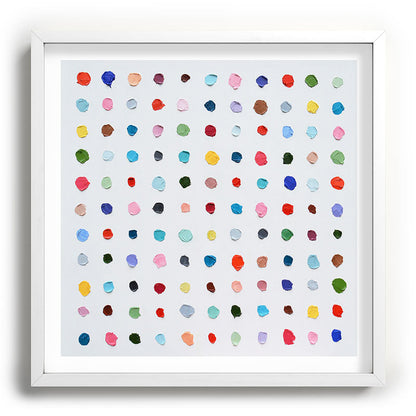 Infinite Polka Daubs Framed Art Print Gallery Image 118