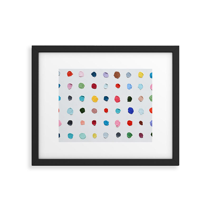 Infinite Polka Daubs Framed Art Print Gallery Image 1
