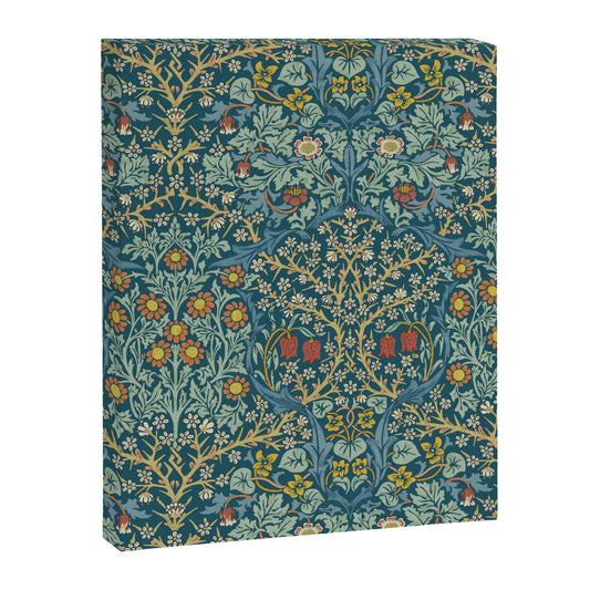 William Morris Vintage Blackthorn Bright Indigo Canvas Print Gallery Image 1