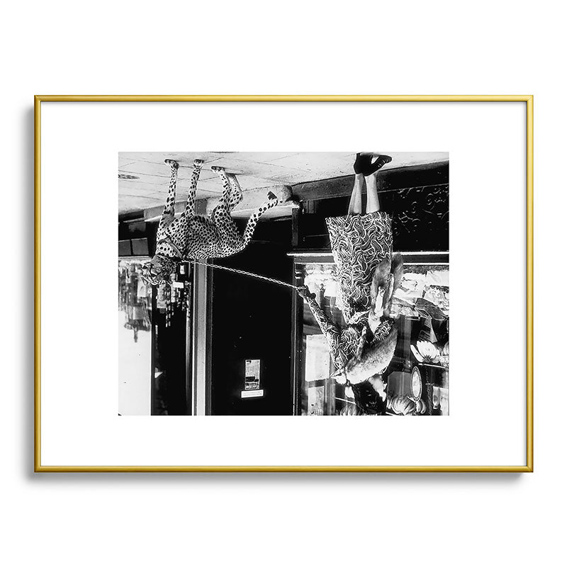 Woman Walking Pet Cheetah in London, 1939 Framed Art Print Gallery Image 91