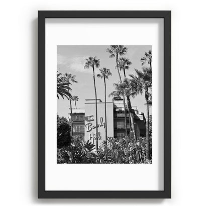 Beverly Hills Hotel, California black and white photograph / black and white photography Framed Art Print Gallery Image 81