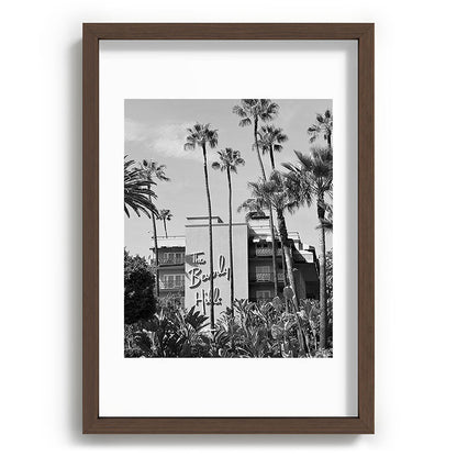 Beverly Hills Hotel, California black and white photograph / black and white photography Framed Art Print Gallery Image 89