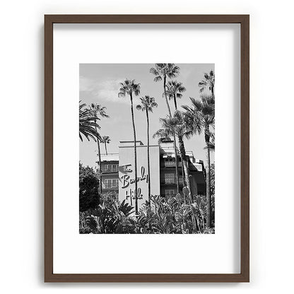 Beverly Hills Hotel, California black and white photograph / black and white photography Framed Art Print Gallery Image 92