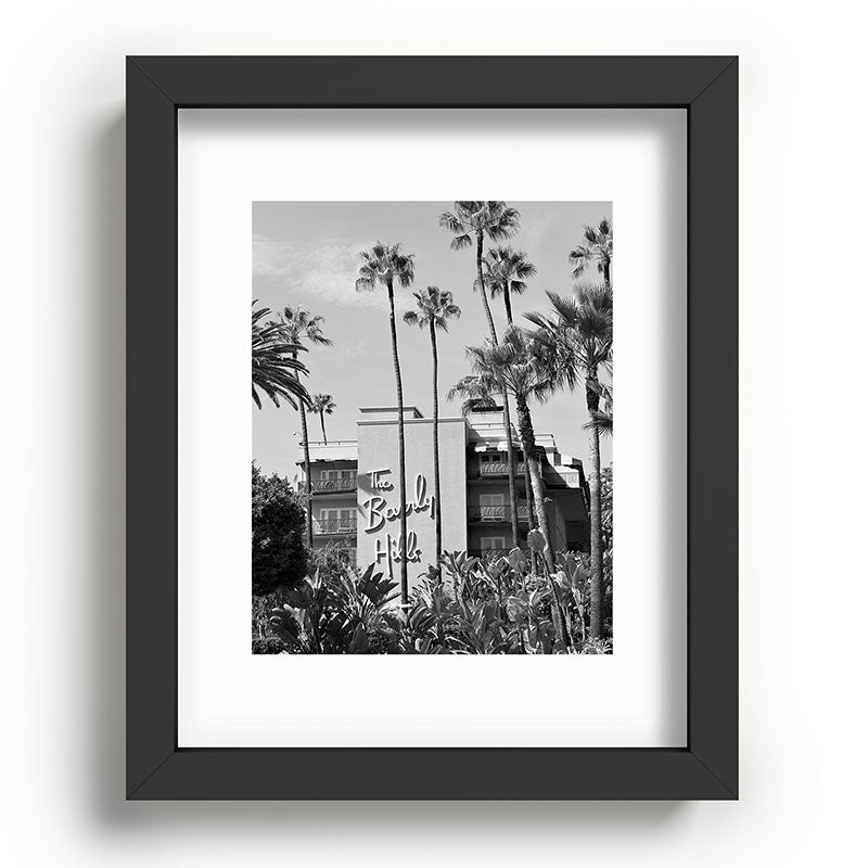 Beverly Hills Hotel, California black and white photograph / black and white photography Framed Art Print Gallery Image 78