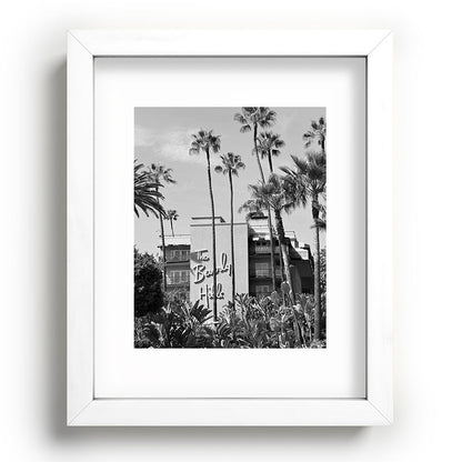 Beverly Hills Hotel, California black and white photograph / black and white photography Framed Art Print Gallery Image 104