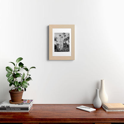 Beverly Hills Hotel, California black and white photograph / black and white photography Framed Art Print Gallery Image 62