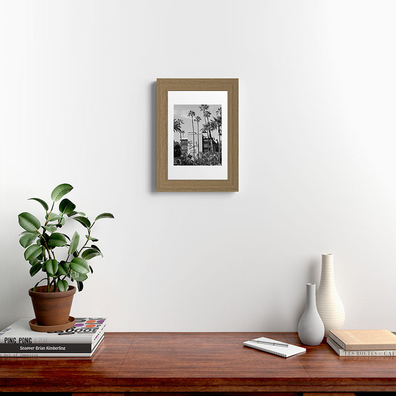 Beverly Hills Hotel, California black and white photograph / black and white photography Framed Art Print Gallery Image 52