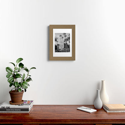 Beverly Hills Hotel, California black and white photograph / black and white photography Framed Art Print Gallery Image 52