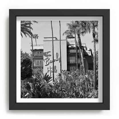 Beverly Hills Hotel, California black and white photograph / black and white photography Framed Art Print Gallery Image 90