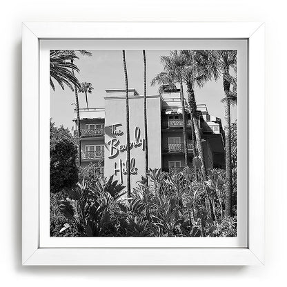 Beverly Hills Hotel, California black and white photograph / black and white photography Framed Art Print Gallery Image 114