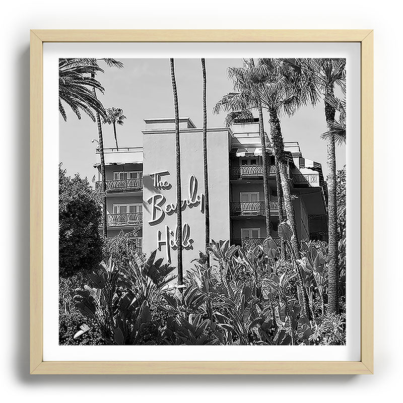 Beverly Hills Hotel, California black and white photograph / black and white photography Framed Art Print Gallery Image 109