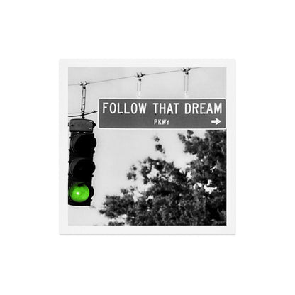 Follow That Dream Parkway black and white inspirational photograph / art photography Art Print Gallery Image 5