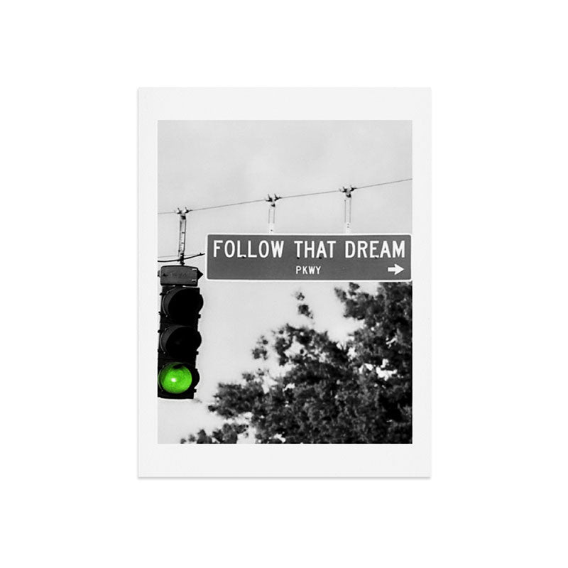 Follow That Dream Parkway black and white inspirational photograph / art photography Art Print Gallery Image 9