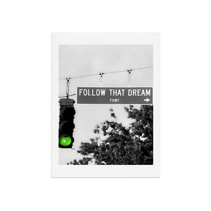 Follow That Dream Parkway black and white inspirational photograph / art photography Art Print Gallery Image 9