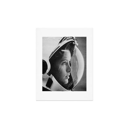 NASA Astronaut, Anna Fisher, black and white photograph Art Print Gallery Image 4