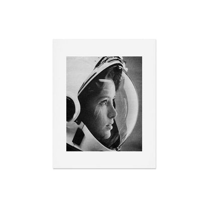 NASA Astronaut, Anna Fisher, black and white photograph Art Print Gallery Image 6