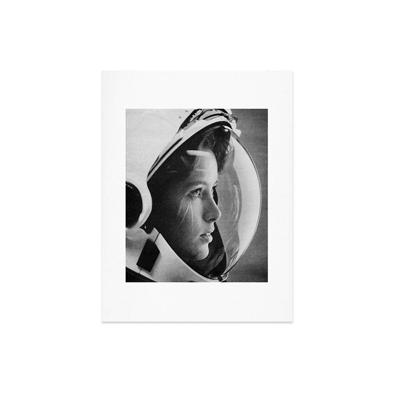 NASA Astronaut, Anna Fisher, black and white photograph Art Print Gallery Image 8