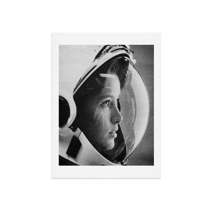NASA Astronaut, Anna Fisher, black and white photograph Art Print Gallery Image 9