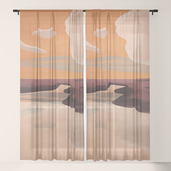 Abstract Art Landscape 70 Window Curtain Gallery Image 21