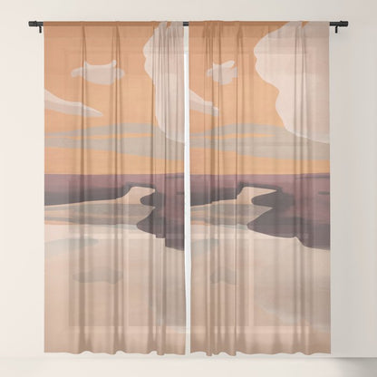 Abstract Art Landscape 70 Window Curtain Gallery Image 21