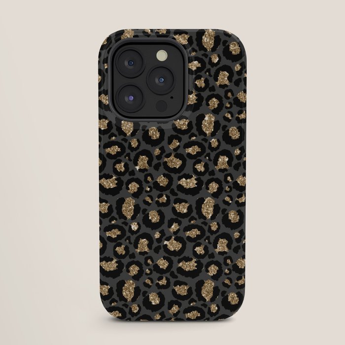 Black Gold Leopard Print Pattern iPhone Case Gallery Image 27