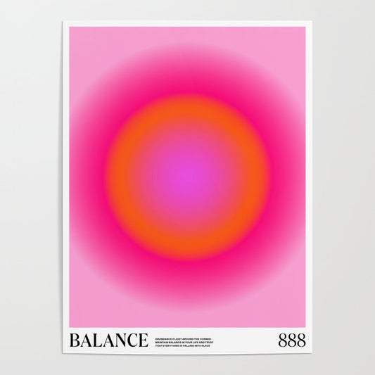 Gradient Angel Numbers: Balance Poster Gallery Image 1