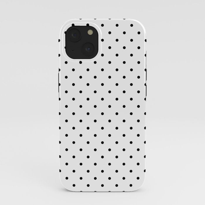 Small Black Polka dots Background iPhone Case Gallery Image 37