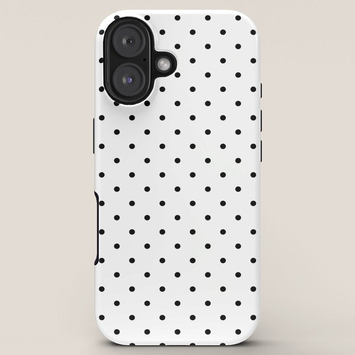Small Black Polka dots Background iPhone Case Gallery Image 5