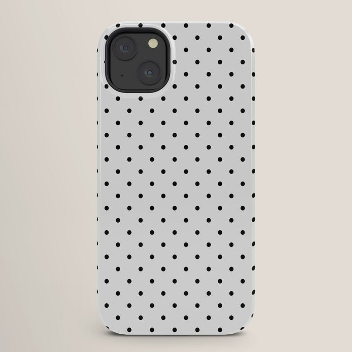Small Black Polka dots Background iPhone Case Gallery Image 26