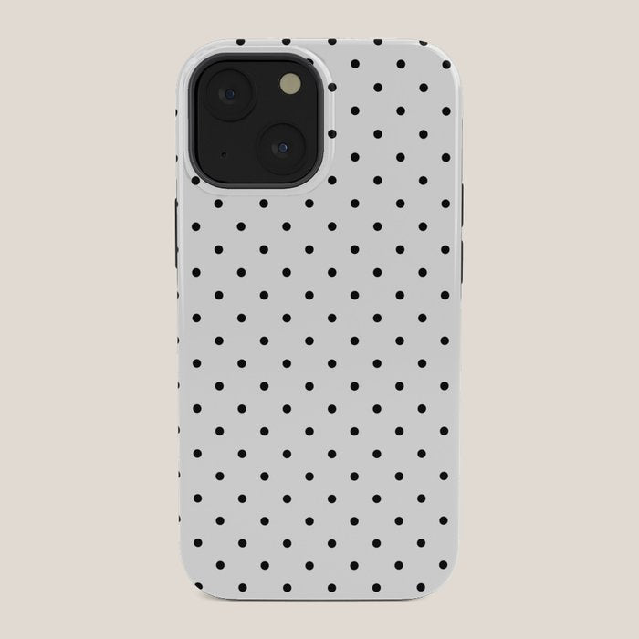 Small Black Polka dots Background iPhone Case Gallery Image 34