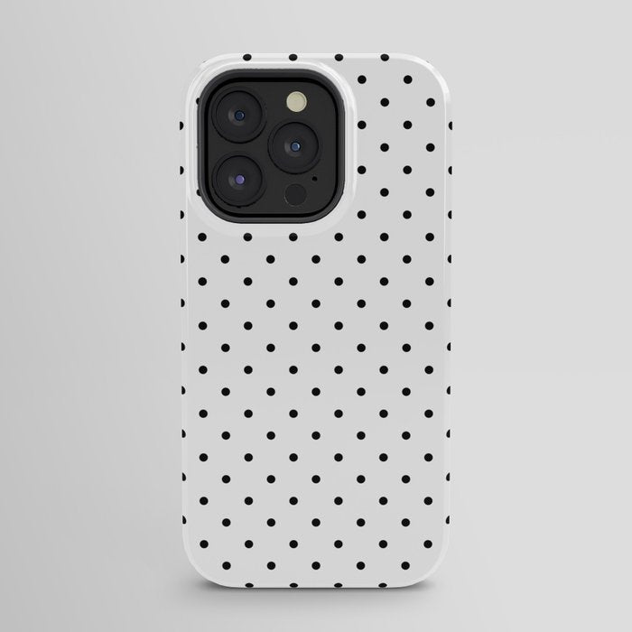 Small Black Polka dots Background iPhone Case Gallery Image 23