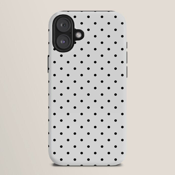 Small Black Polka dots Background iPhone Case Gallery Image 10