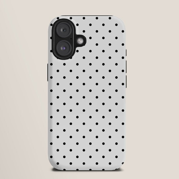 Small Black Polka dots Background iPhone Case Gallery Image 9
