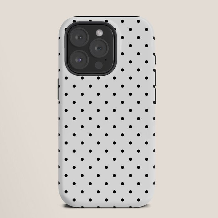Small Black Polka dots Background iPhone Case Gallery Image 11