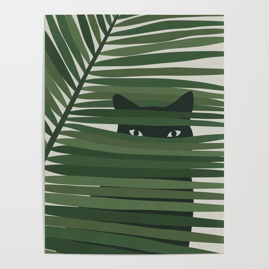 Cat and Plant 53 Poster Gallery Image 1