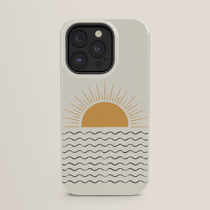 Sunrise Ocean - Mid Century Modern Style iPhone Case Gallery Image 31