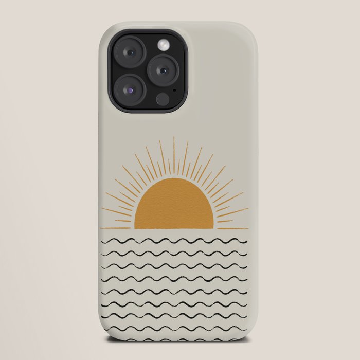 Sunrise Ocean - Mid Century Modern Style iPhone Case Gallery Image 20