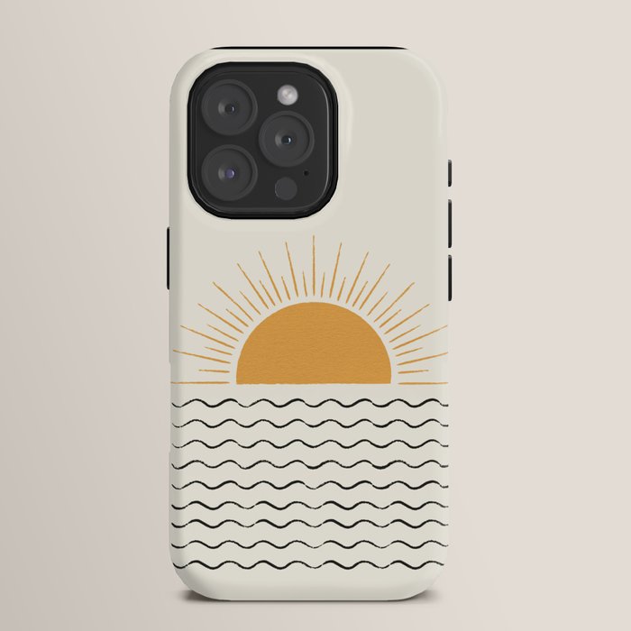 Sunrise Ocean - Mid Century Modern Style iPhone Case Gallery Image 15