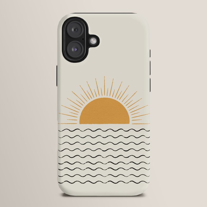 Sunrise Ocean - Mid Century Modern Style iPhone Case Gallery Image 14