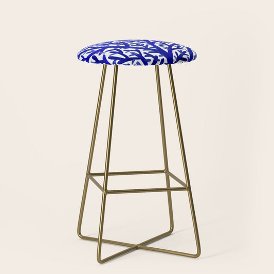 Fan Coral â Navy Stool Gallery Image 2