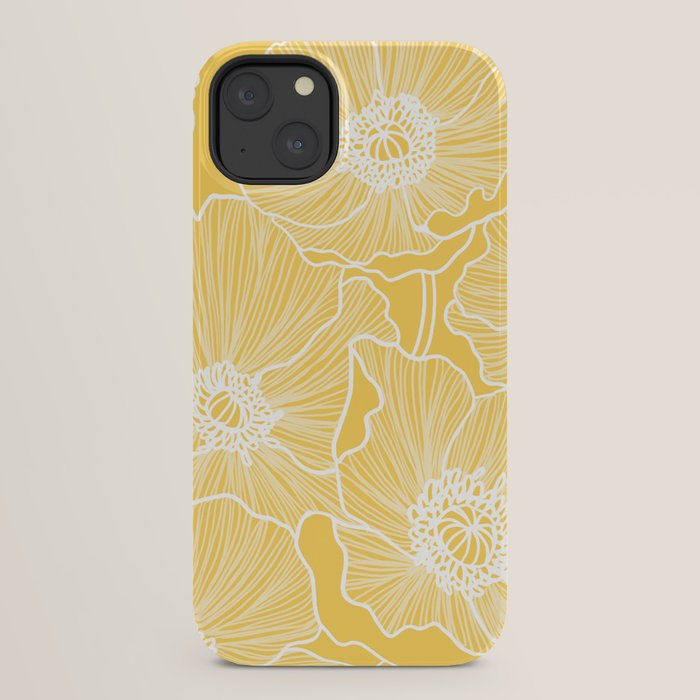 Sunshine Yellow Poppies iPhone Case Gallery Image 30