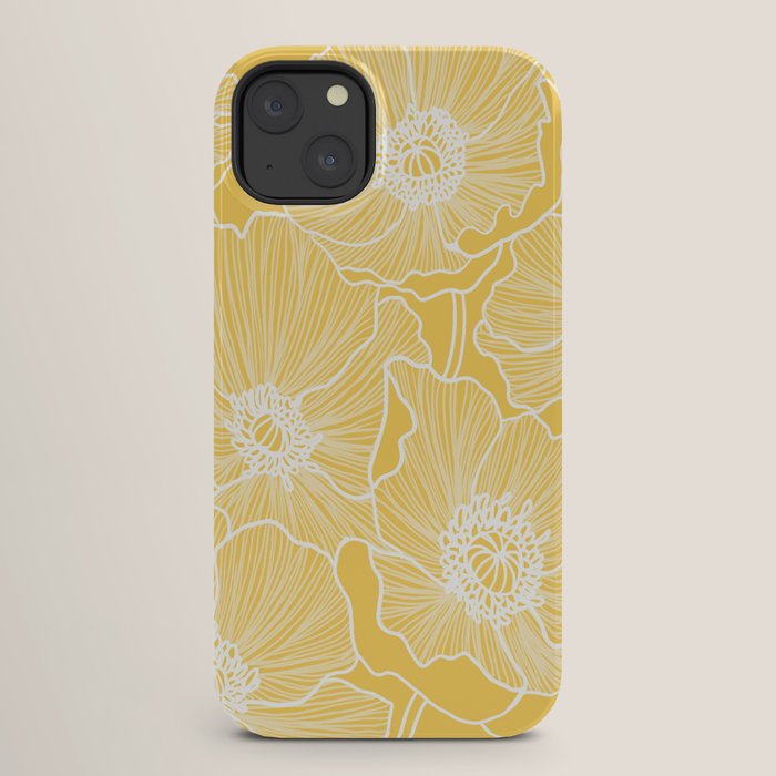 Sunshine Yellow Poppies iPhone Case Gallery Image 26