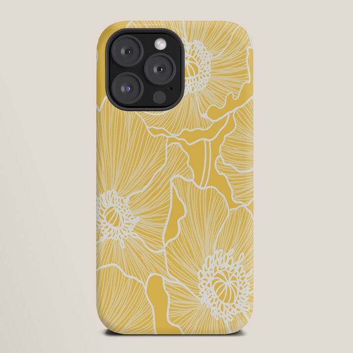 Sunshine Yellow Poppies iPhone Case Gallery Image 20