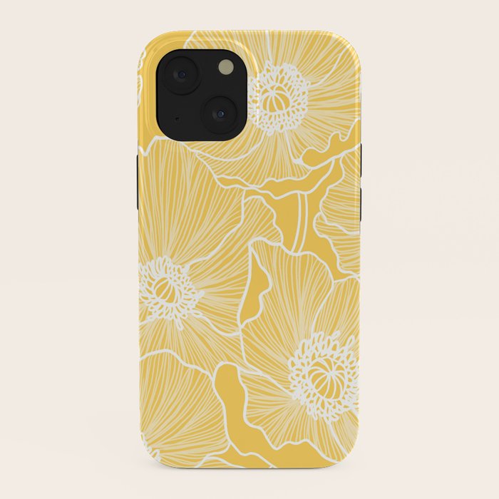 Sunshine Yellow Poppies iPhone Case Gallery Image 38