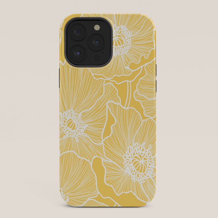 Sunshine Yellow Poppies iPhone Case Gallery Image 36