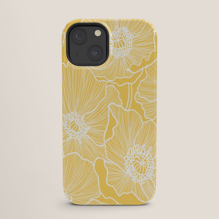 Sunshine Yellow Poppies iPhone Case Gallery Image 25