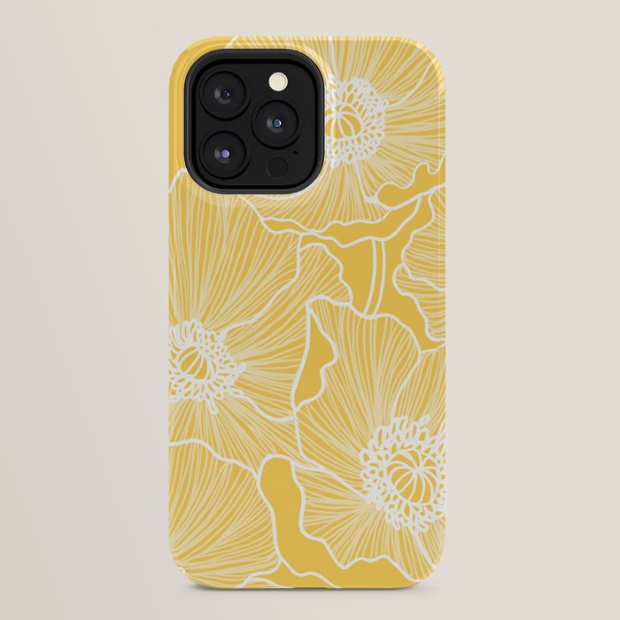 Sunshine Yellow Poppies iPhone Case Gallery Image 24