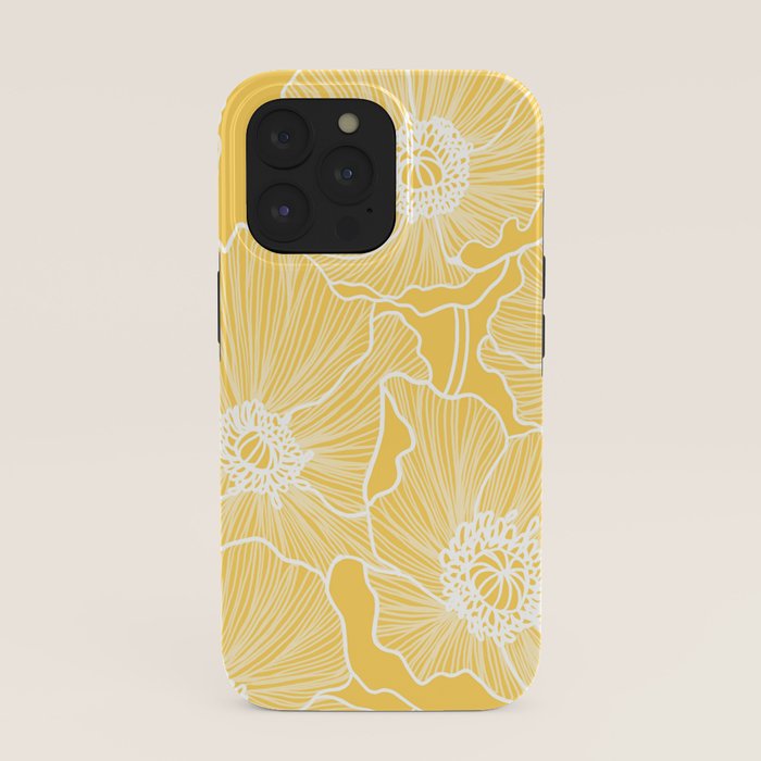 Sunshine Yellow Poppies iPhone Case Gallery Image 39