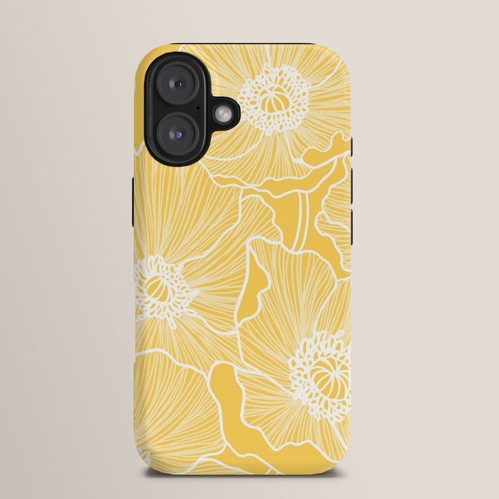 Sunshine Yellow Poppies iPhone Case Gallery Image 13