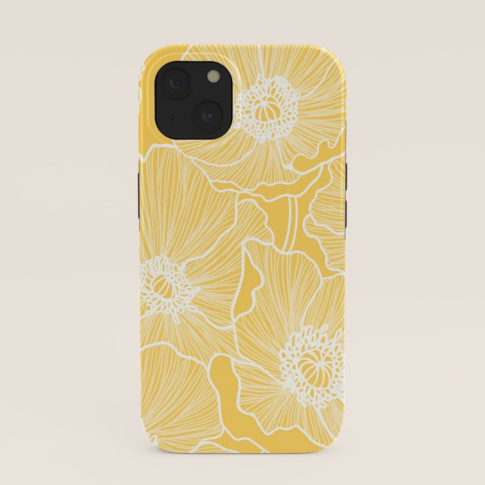 Sunshine Yellow Poppies iPhone Case Gallery Image 37